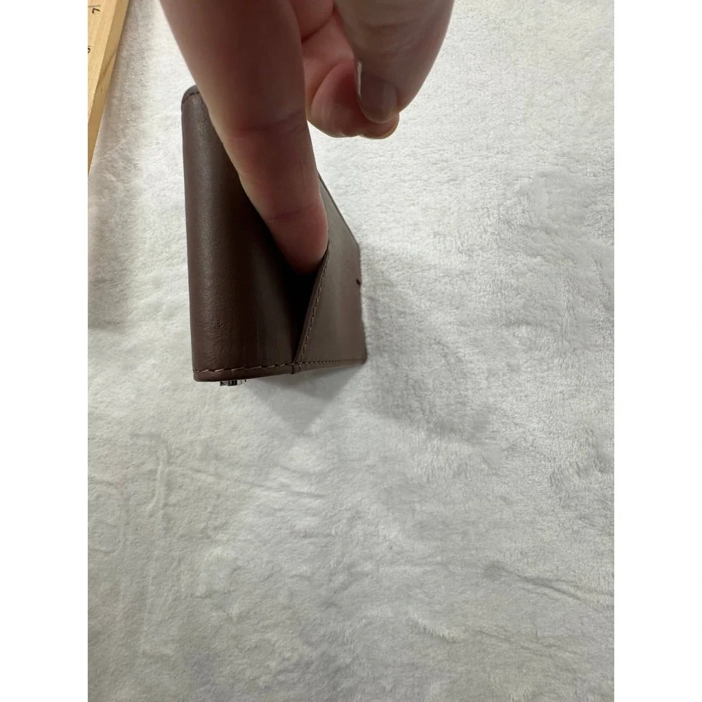 Quince‎ Money-Clip Wallet Men's Italian Chocolate Brown Leather Classic Handheld